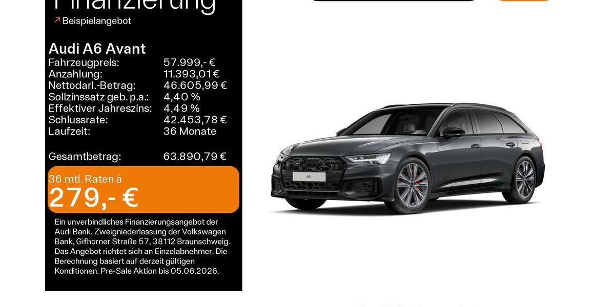 Audi A6 17.900 km 57.999 &euro; Linsengericht 63589
