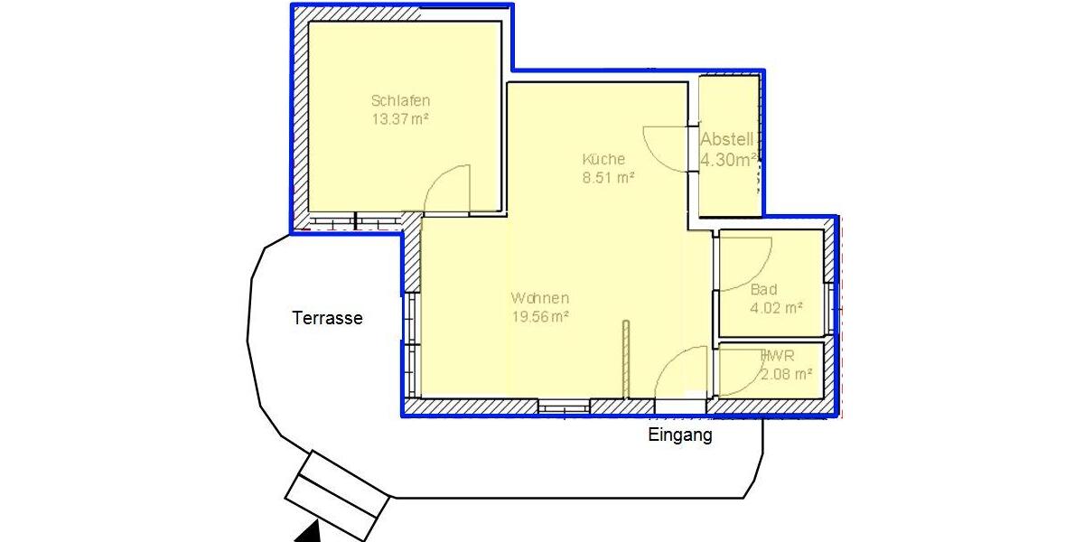 Etagenwohnung Linsengericht - 2 Zimmer, 52 m&sup2;, 670&euro; | Angebot:26670529