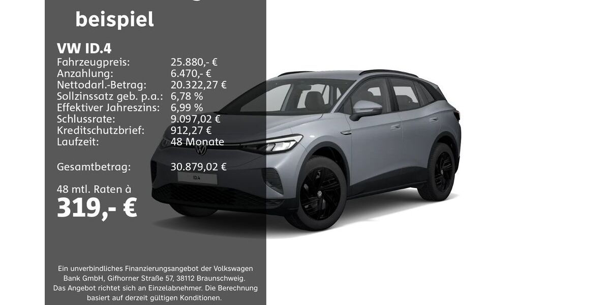 VW ID.4 70.548 km 25.880 &euro; Groß-Umstadt 64823