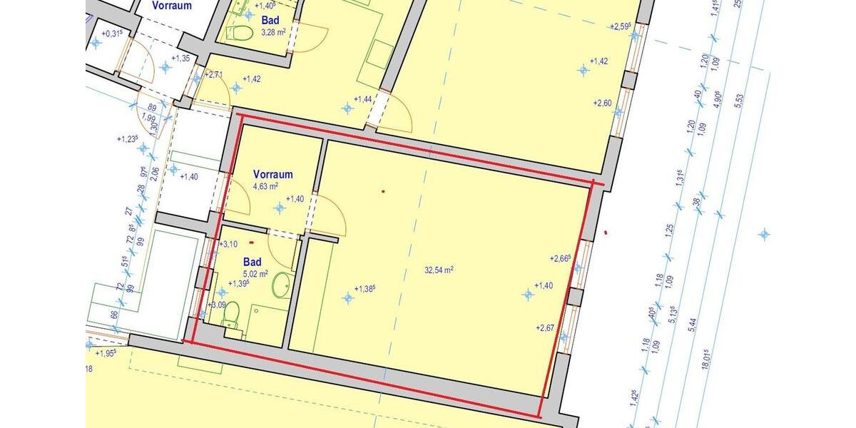 Etagenwohnung Bruchköbel - 1 Zimmer, 50 m&sup2;, 600&euro; | Angebot:26056016