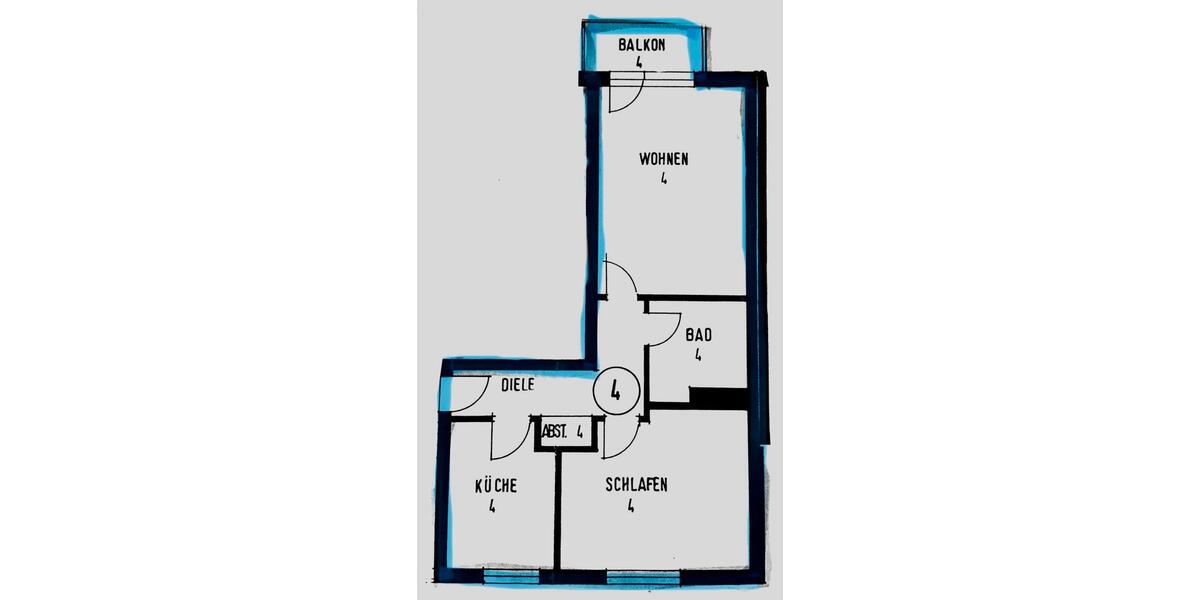 Hochparterre Mainaschaff - 1 Zimmer, 54 m&sup2;, 185.000&euro; | Angebot:25973510