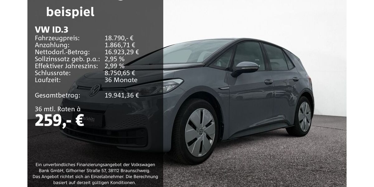 VW ID.3 55.643 km 18.790 &euro; Groß-Umstadt 64823