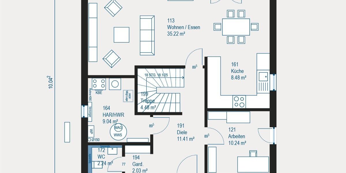 Individuell geplantes Einfamilienhaus in Seligenstadt Klein-Welzheim - technikfertig inkl. Grundstück - Einfamilienhaus Seligenstadt Klein-Welzheim Klein-Welzheim | Angebot:27284936