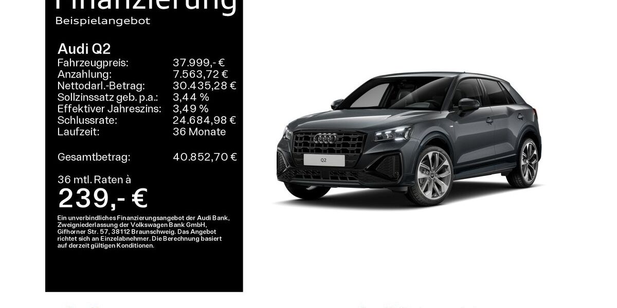 Audi Q2 6.200 km 37.999 &euro; Hanau 63452