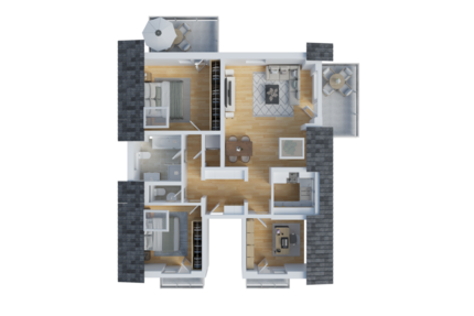 Wohnung Rodgau - 4 Zimmer, 109 m&sup2;, 1.630&euro; | Angebot:27341674