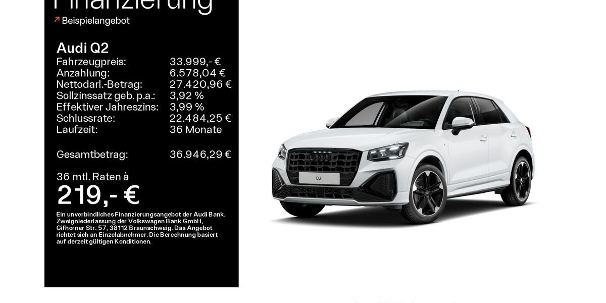 Audi Q2 4.600 km 33.899 &euro; Mühlheim 63165