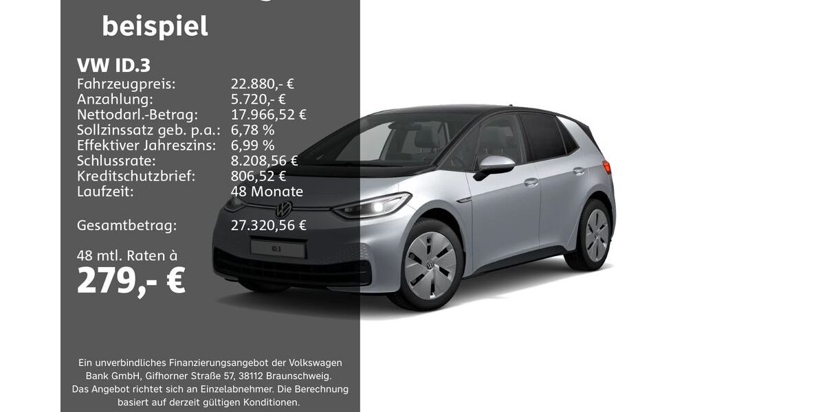 VW ID.3 41.128 km 22.880 &euro; Groß-Umstadt 64823