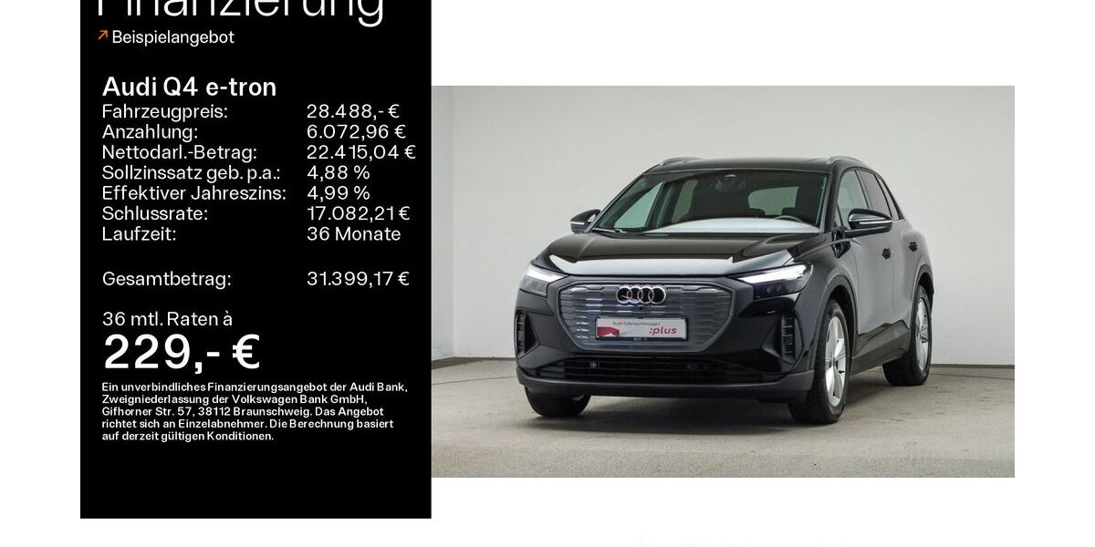 Audi Q4 e-tron 75.600 km 28.488 &euro; Mühlheim 63165