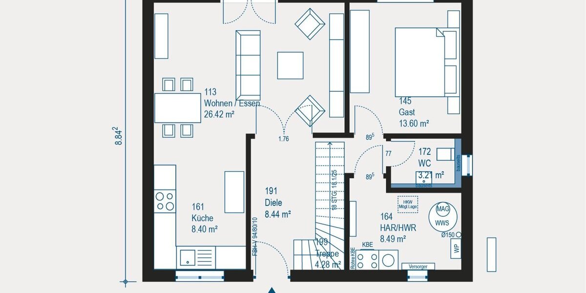 Ihr modernes Einfamilienhaus im Neubaugebiet von Seligenstadt - technikfertig inkl Grundstück - Einfamilienhaus Seligenstadt | Angebot:27284910
