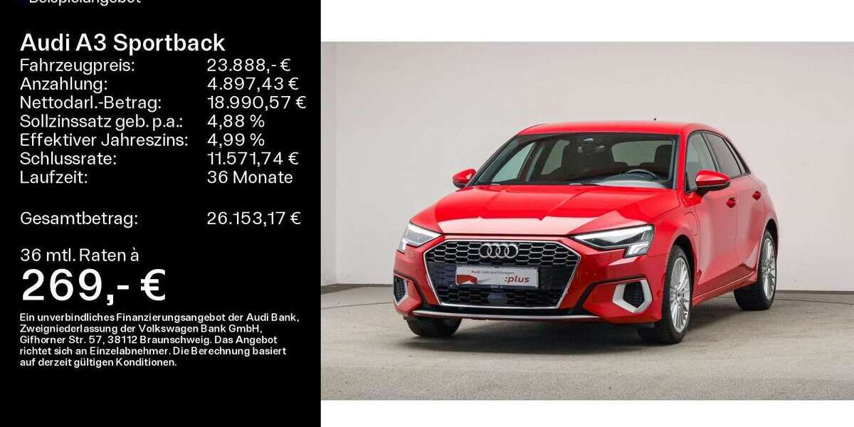 Audi A3 33.700 km 23.888 &euro; Mühlheim a. Main 63165
