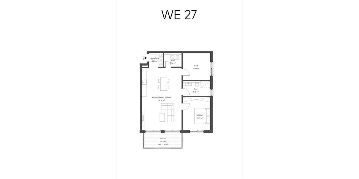 Etagenwohnung Aschaffenburg Innenstadt - 3 Zimmer, 82 m&sup2;, 399.900&euro; | Angebot:25706002