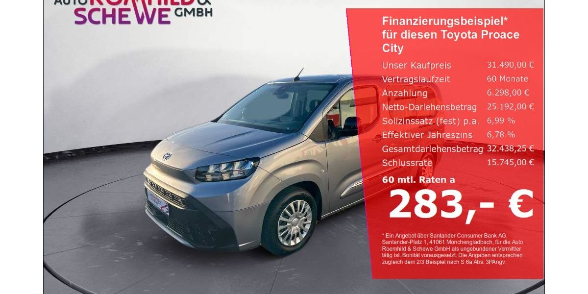Toyota Proace City 24.130 km 31.490 &euro; Dieburg 64807