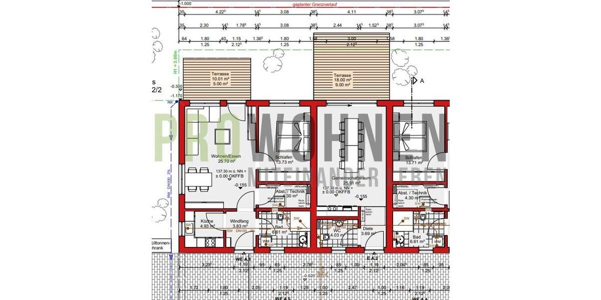 Erdgeschoßwohnung Faulbach - 2 Zimmer, 64 m&sup2;, 896&euro; | Angebot:25508587