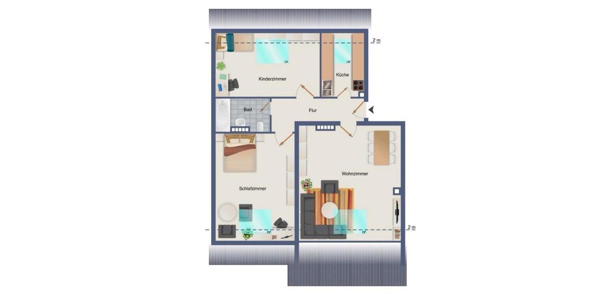 Dachgeschoßwohnung Maintal - 3 Zimmer, 63 m&sup2;, 259.000&euro; | Angebot:27110802