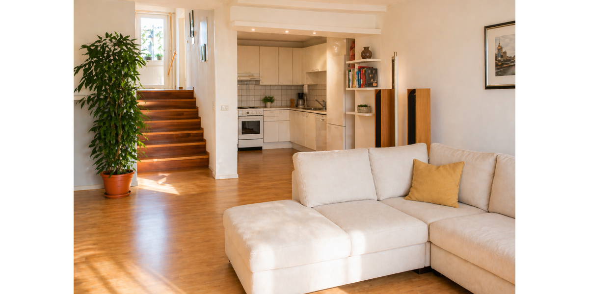 Provisionsfrei* Sonnige Maisonette mit Balkon, Garage & Grünblick in Rodgau - Maisonettenwohnung Rodgau Nieder-Roden | Angebot:26296232