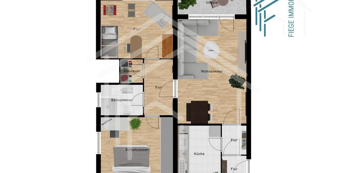 Etagenwohnung Hanau Großauheim - 3 Zimmer, 68 m&sup2;, 690&euro; | Angebot:26013339