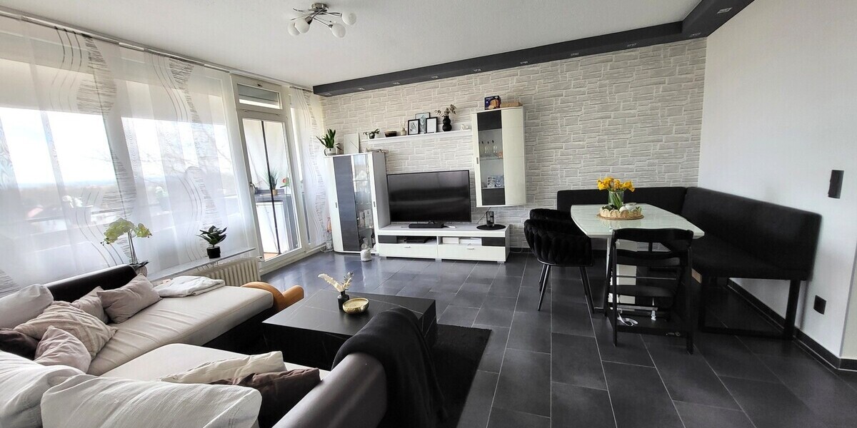 Modern sanierte 3 Zimmer-ETW in Ruhe und Blicklage - Etagenwohnung Bruchköbel | Angebot:26348249