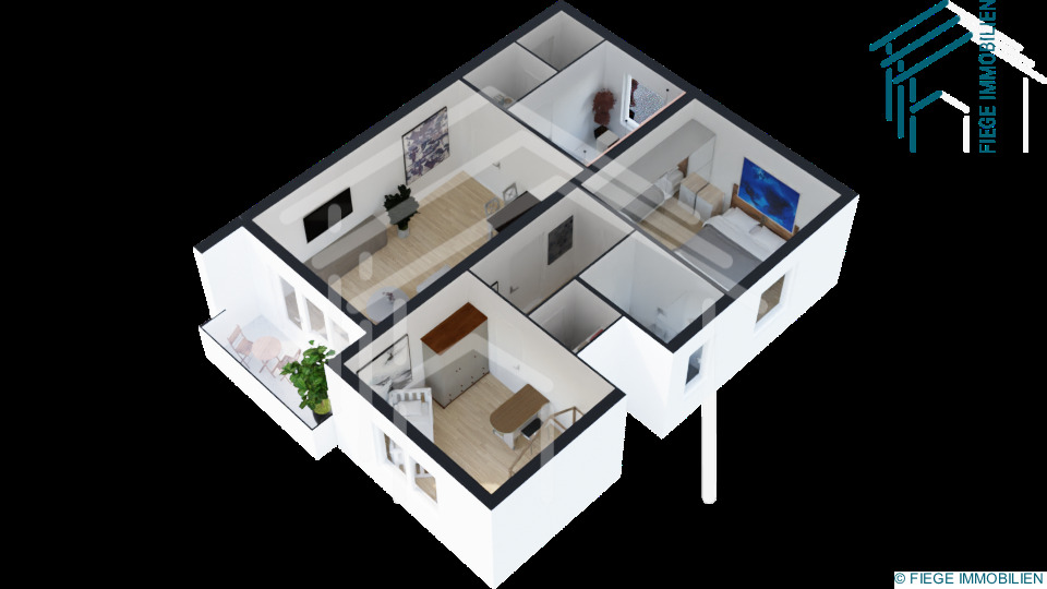 Etagenwohnung Hanau Großauheim - 3 Zimmer, 68 m&sup2;, 690&euro; | Angebot:26013339