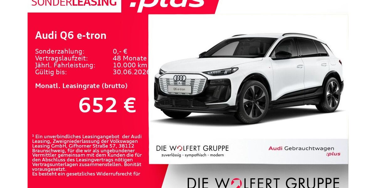 Audi Q6 e-tron 11.627 km 67.360 &euro; Großwallstadt 63868