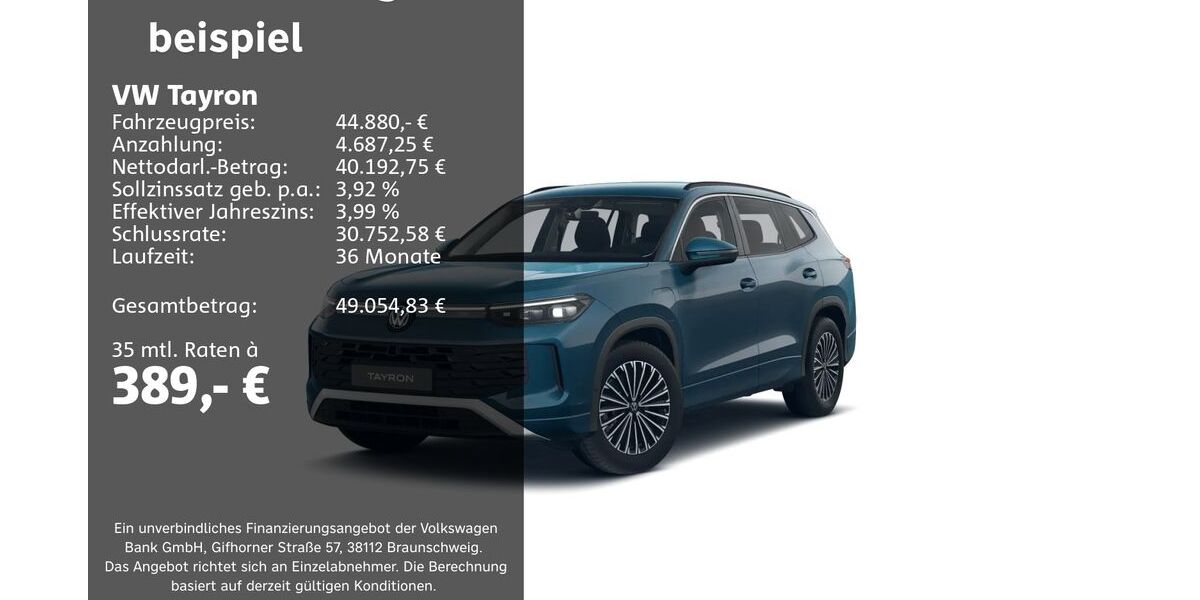 VW Tayron 8.291 km 44.880 &euro; Groß-Umstadt 64823