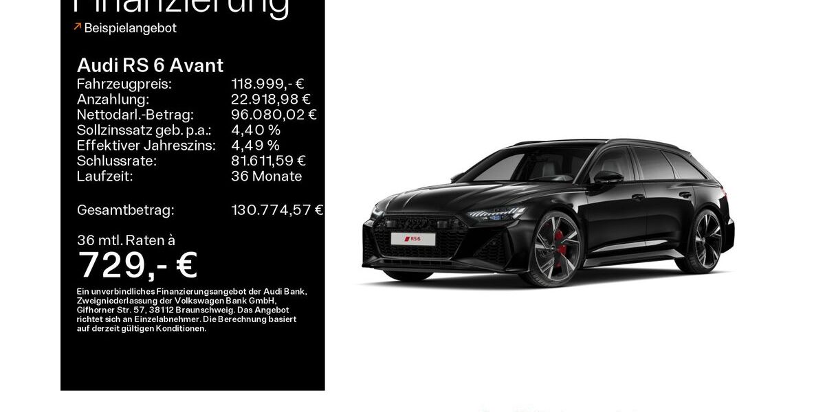 Audi RS6 15.000 km 118.999 &euro; Linsengericht 63589
