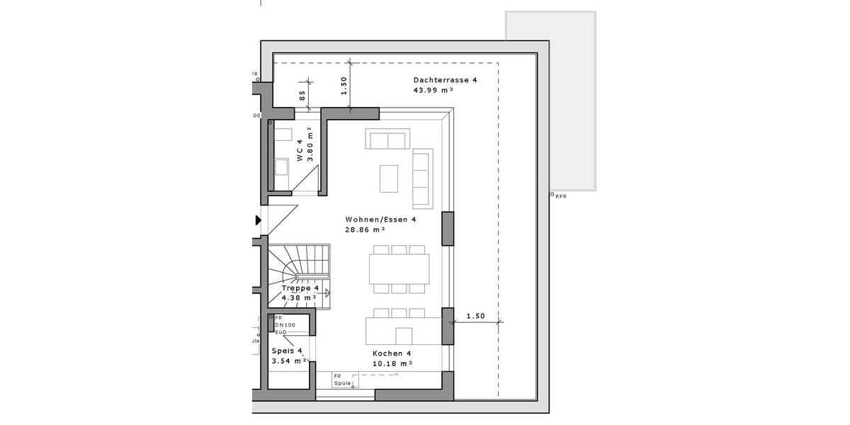 Maisonettenwohnung Gelnhausen - 4 Zimmer, 149 m&sup2;, 1.700&euro; | Angebot:26652669