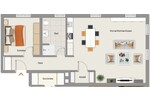 albero:) saniertes Souterrain mit großzügiger Fläche - Etagenwohnung Seligenstadt Klein-Welzheim | Angebot:26423796