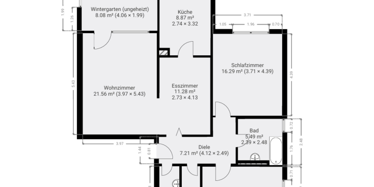 Etagenwohnung Rodgau - 3.5 Zimmer, 91 m&sup2;, 238.000&euro; | Angebot:25455961