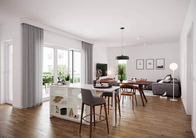 Etagenwohnung Hanau-Steinheim Steinheim - 4 Zimmer, 98 m&sup2;, 535.900&euro; | Angebot:25744965