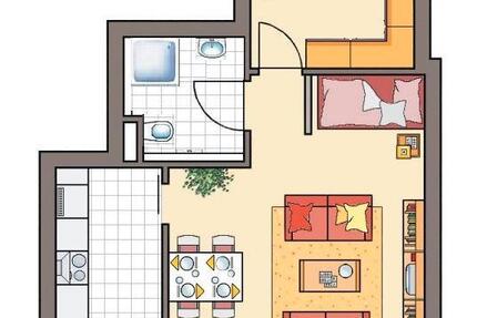 Wohnung Aschaffenburg Damm - 1.5 Zimmer, 42 m&sup2;, 585&euro; | Angebot:26617112