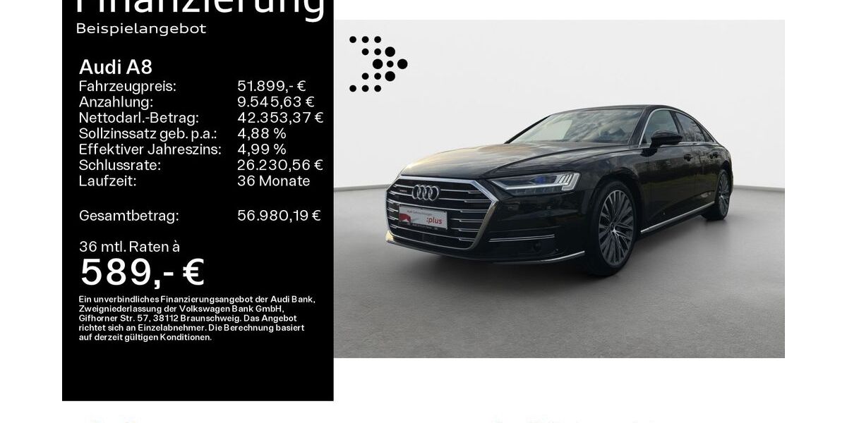 Audi A8 70.500 km 51.899 &euro; Hanau 63452