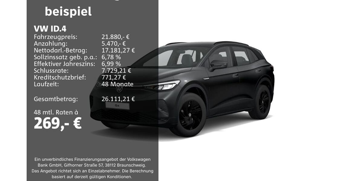 VW ID.4 34.719 km 21.880 &euro; Groß-Umstadt 64823
