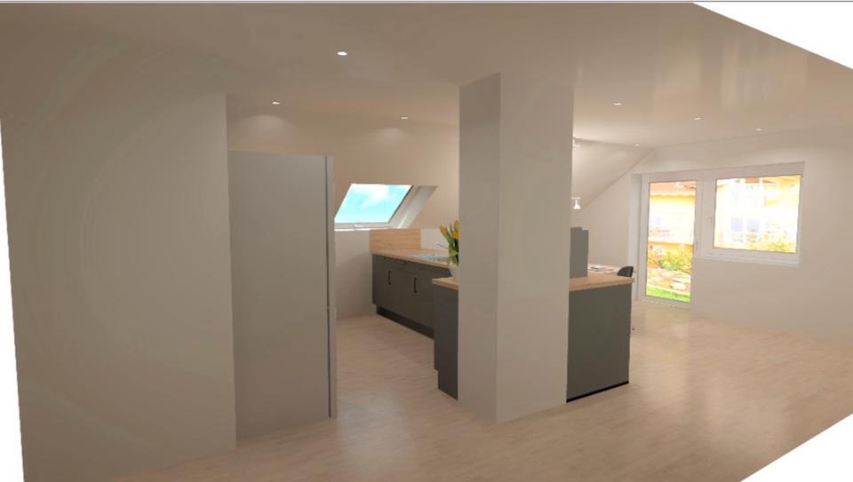 Dachgeschoßwohnung Frammersbach - 3 Zimmer, 80 m&sup2;, 900&euro; | Angebot:26253694