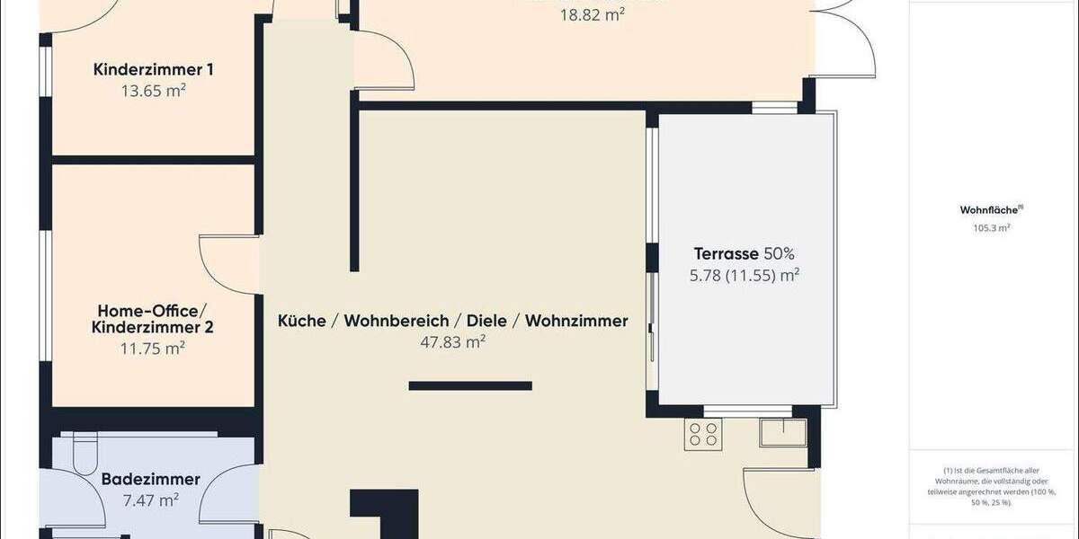 Etagenwohnung Hanau / Wolfgang Wolfgang - 4 Zimmer, 107 m&sup2;, 499.000&euro; | Angebot:25705998