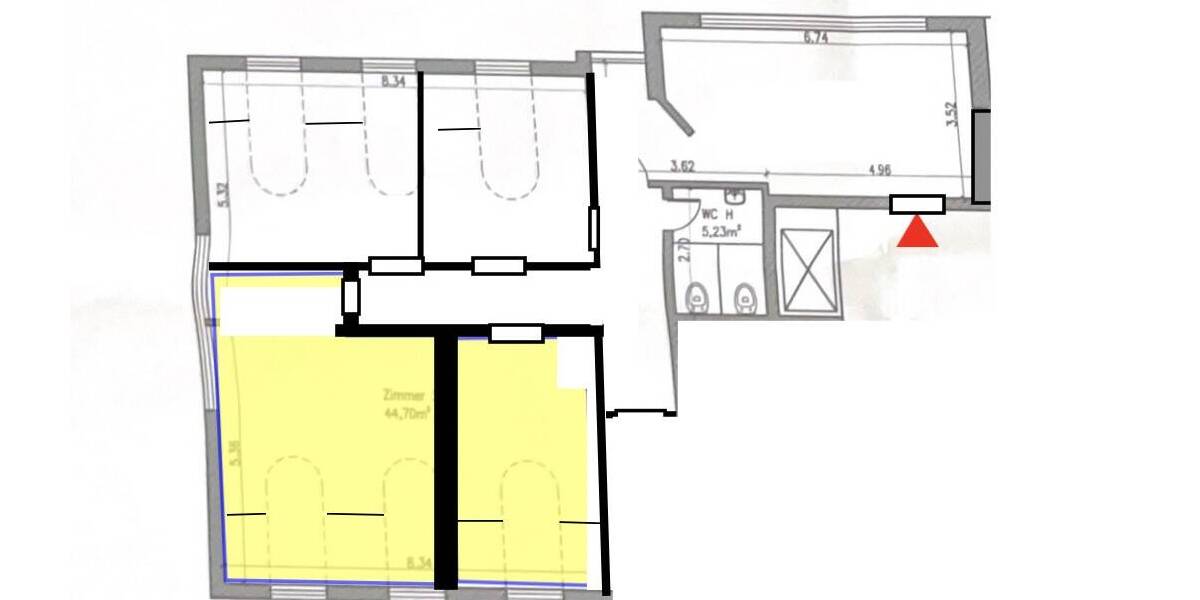 Gewerbeobjekt Hanau Innenstadt - 4 Zimmer, 128 m&sup2;, 1.550&euro; | Angebot:26627319