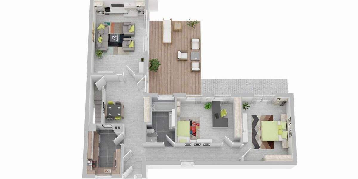 Mehrfamilienhaus, Wohnhaus Kleinostheim - 4 Zimmer, 107 m&sup2;, 399.000&euro; | Angebot:25665846