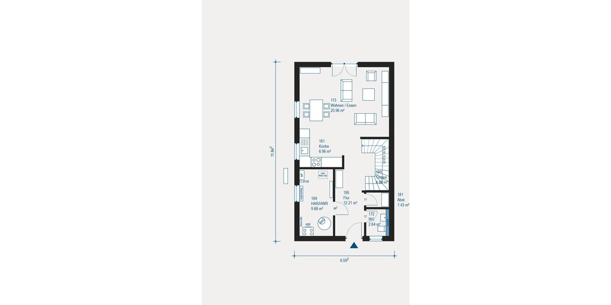 Individuelle Doppelhaushälfte in Aschaffenburg - Flexibel, energieeffizient und mit allkauf Rundum-Service - Doppelhaushälfte Aschaffenburg Österreicher Kolonie | Angebot:27293043