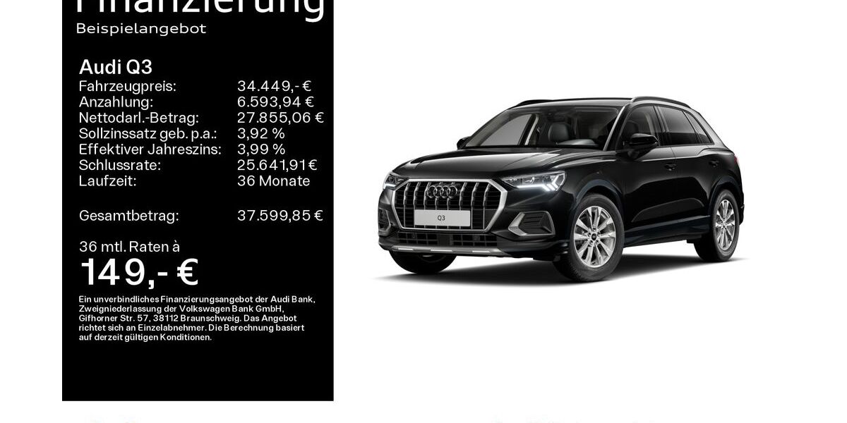 Audi Q3 7.500 km 34.449 &euro; Hanau 63452