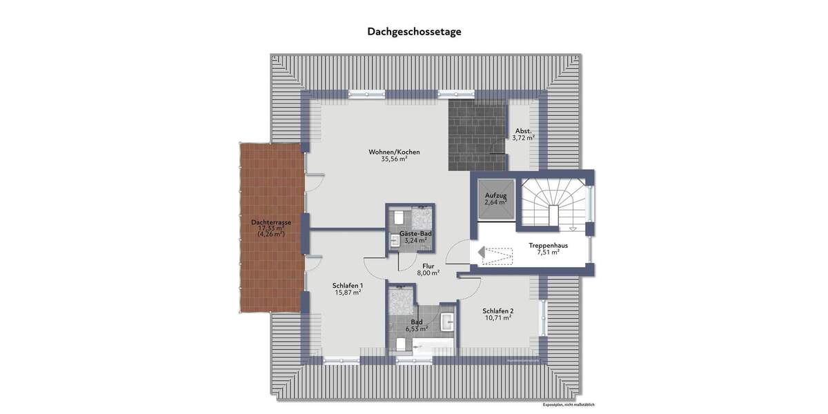 Terrassenwohnung Gelnhausen - 3 Zimmer, 91 m&sup2;, 489.600&euro; | Angebot:26187383