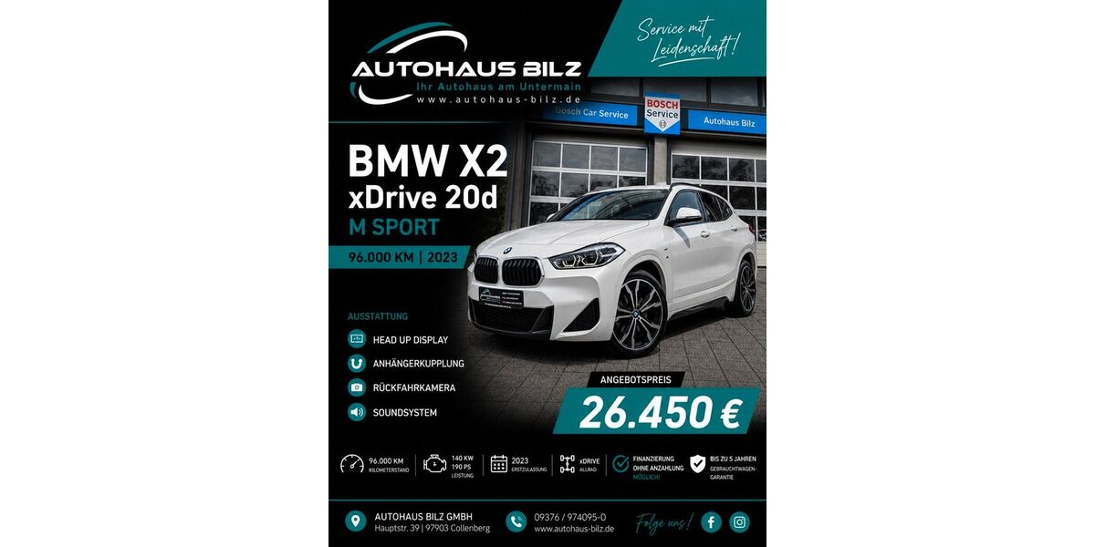 BMW X2 96.000 km 26.840 &euro; Collenberg 97903