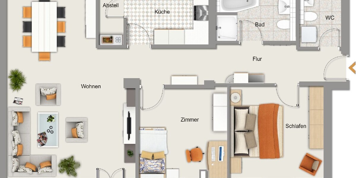 albero:) top saniert und mittendrin - Etagenwohnung Seligenstadt | Angebot:23199302