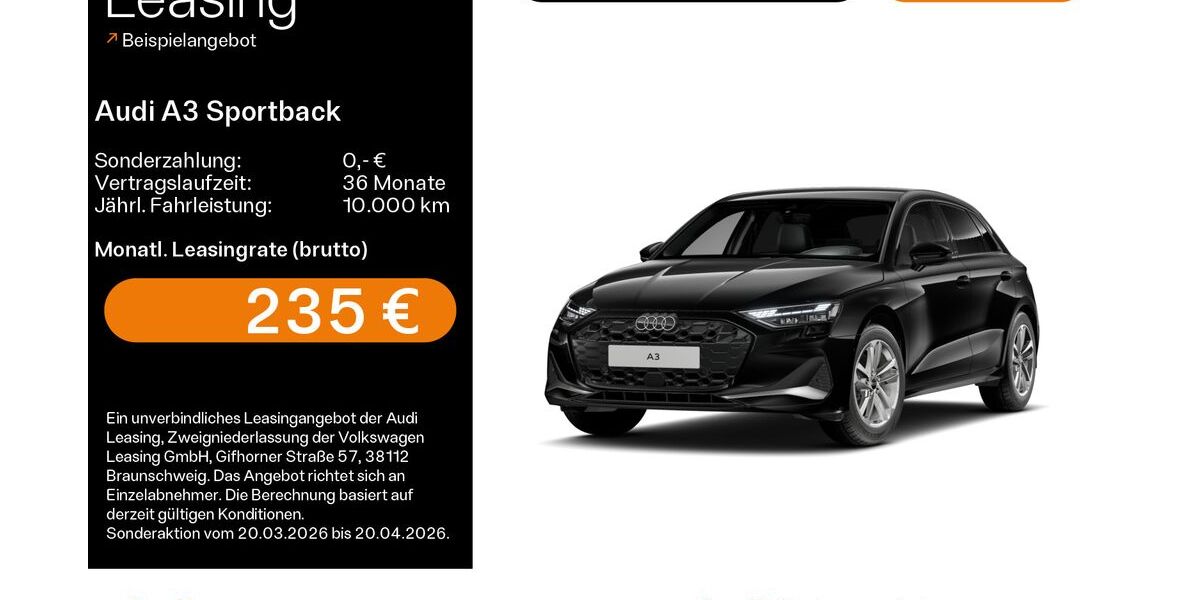 Audi A3 22.500 km 28.509 &euro; Hanau 63452