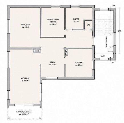 Etagenwohnung Linsengericht - 3.5 Zimmer, 120 m&sup2;, 1.100&euro; | Angebot:26649777