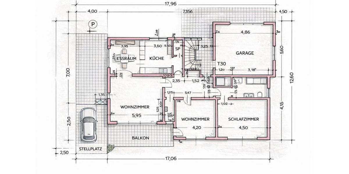 Einfamilienhaus Stadtprozelten - 4 Zimmer, 120 m&sup2;, 1.100&euro; | Angebot:25883473