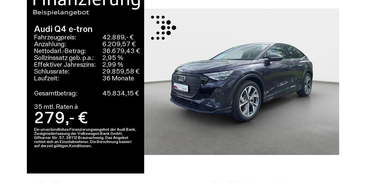 Audi Q4 e-tron 8.100 km 42.889 &euro; Hanau 63452