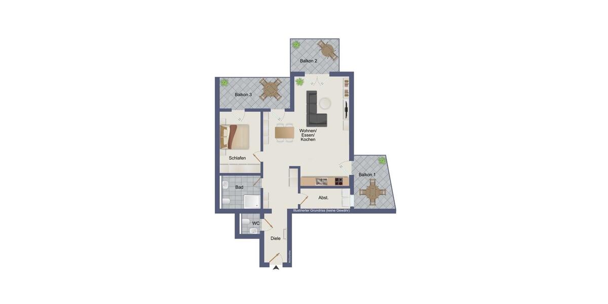 Etagenwohnung Leidersbach - 2 Zimmer, 78 m&sup2;, 950&euro; | Angebot:25327077