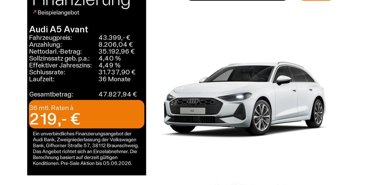 Audi A5 21.800 km 38.499 &euro; Mühlheim 63165