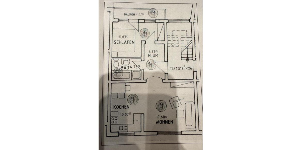 Etagenwohnung Mühlheim am Main - 2 Zimmer, 50 m&sup2;, 1.000&euro; | Angebot:26045035
