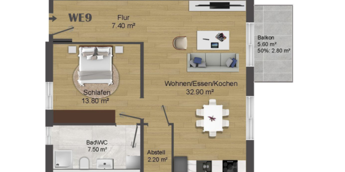 Etagenwohnung Obernburg am Main - 2.5 Zimmer, 67 m&sup2;, 890&euro; | Angebot:25942819
