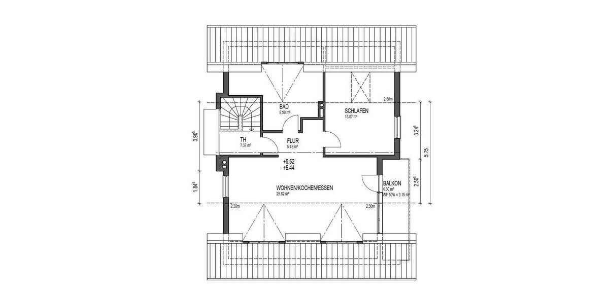 Etagenwohnung Goldbach - 2 Zimmer, 60 m&sup2;, 195.000&euro; | Angebot:26243864